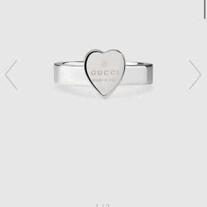 Gucci heart ring - silver